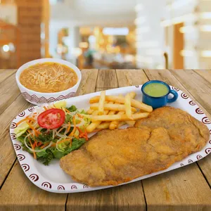 Milanesa + Sopa de Fideos