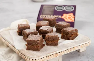 Mini Brownies con Arequipe