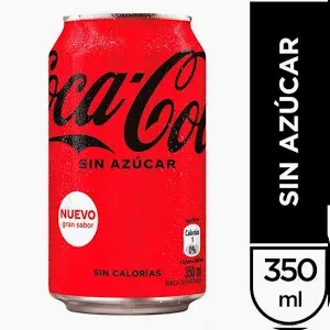 Lata coca-cola 0% 350mL