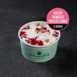Helado Alfajor Frambuesa Chocolate Blanco