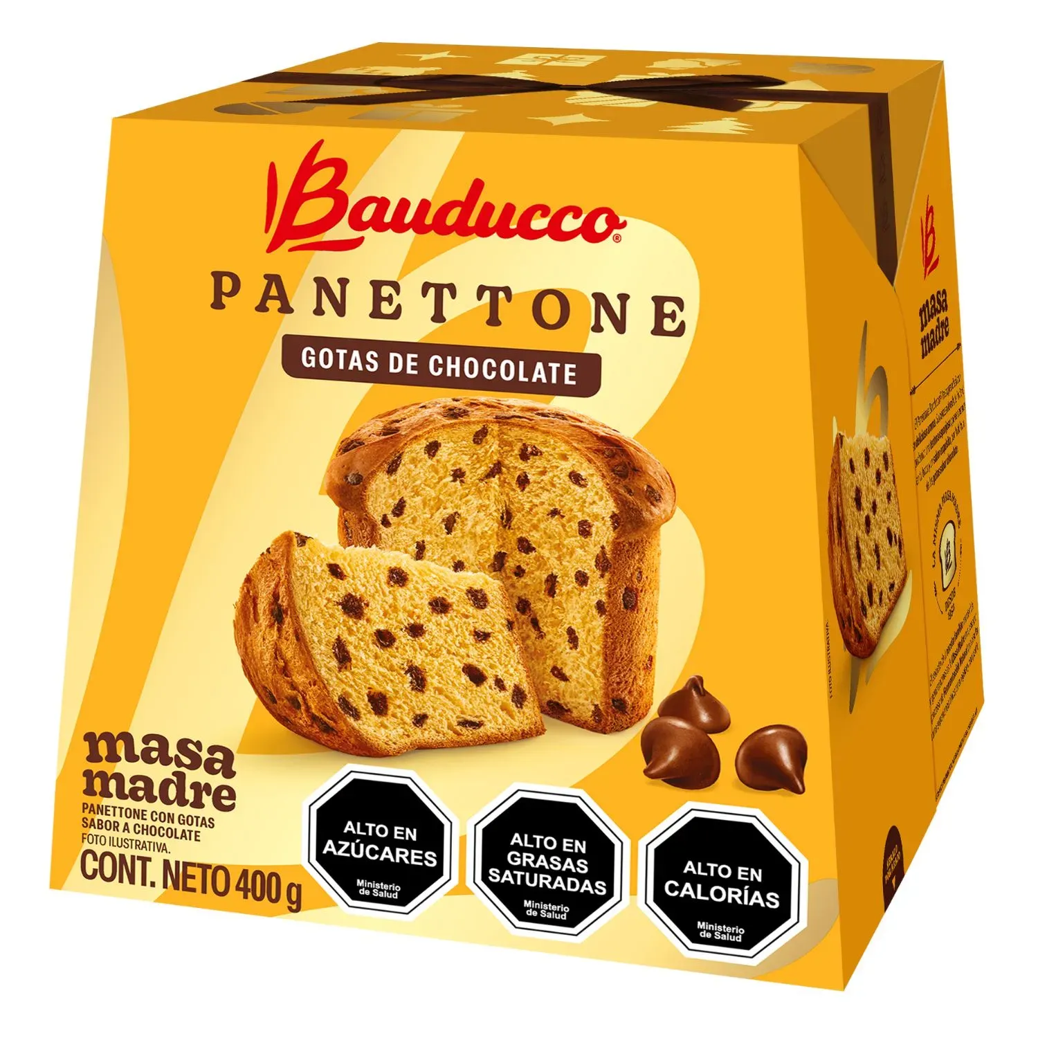 Panettone Panettone Bauducco Chocolate 400g - Orquídea Express | Pan de
