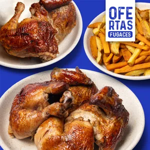 1/2 Pollo a Solo S/.9.90 Con Mix