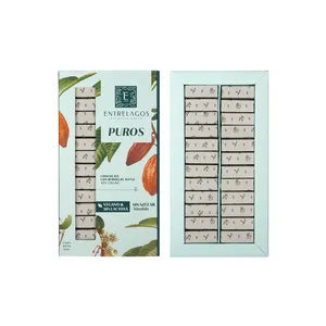 586 - PUROS de chocolate Vegano y sin azúcar 185 gr.