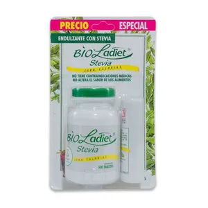 Endulzante bio ladiet stevia x 45.5 grs 500 tabletas +150 dispensador