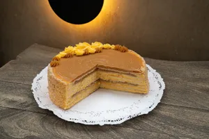 Torta de panqueque naranja manjar