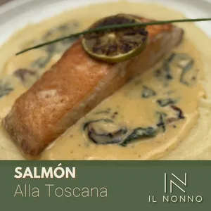 Salmón alla Toscana