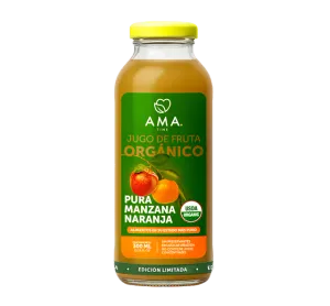 Botella jugo manzana naranja AMA 300ml