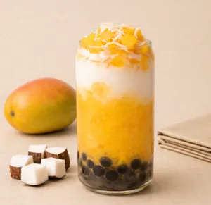 Frappé de mango con coco