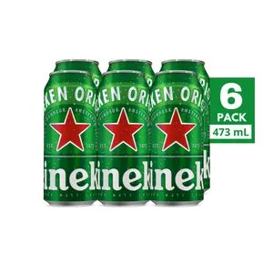 Heineken Cerveza Original Latón Six Pack 473 ml