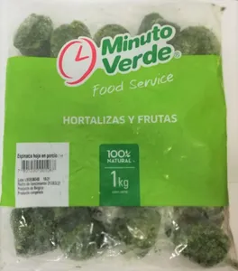 Espinaca Congelada, 1 kg