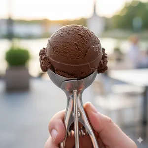 Helado de chocolate  artesanal marca Verona 120 ml