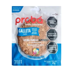 Galleta proba avena panela y almendra x 45 grs