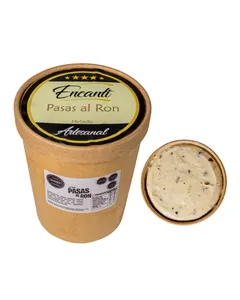 Helado de Pasas al Ron Artesanal Encanti 1 lt Helado de Pasas al Ron Artesanal Encanti 1 lt