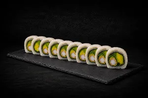 Rolls cubierto de queso crema ( proteina a eleccion)