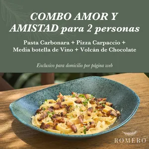 Menú amor y amistad