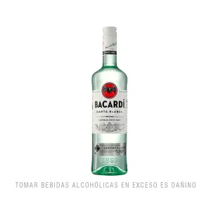 Ron Bacardi Carta Blanca X 750 Ml