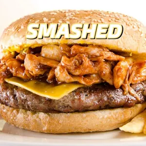 Smashed Dallas Cowboys Burger