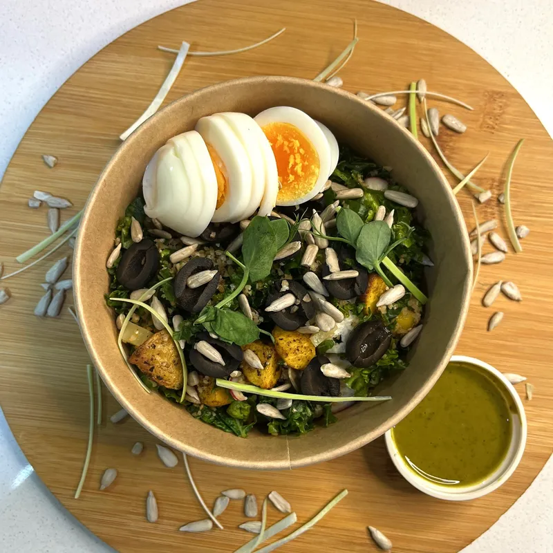 Ensalada de Kale y Trigo Americano