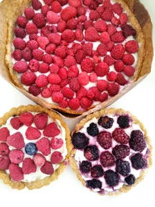 Tarta de frambuesa sin azúcar