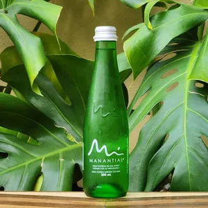 Agua manantial con gas