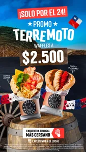 Promo Terremoto (Waffle a $2.500)