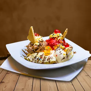 Crepes dulce con helado Crepes dulce con helado