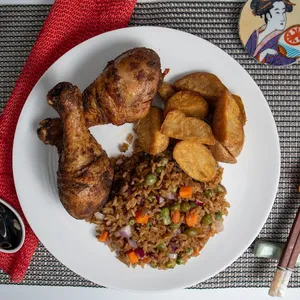 Combinación Pollo en Especias Orientales