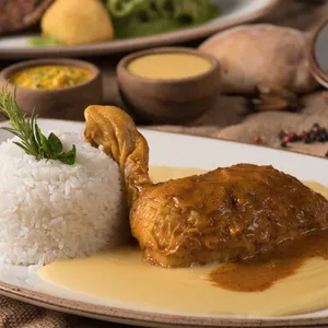 Pollo al horno c/ pure