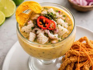 Leche de tigre con Pota