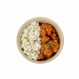 Spicy Korean Chicken + Arroz