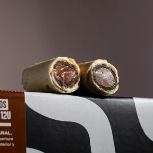 Barquillos Medios Chocolate Fusión Caja de 12u
