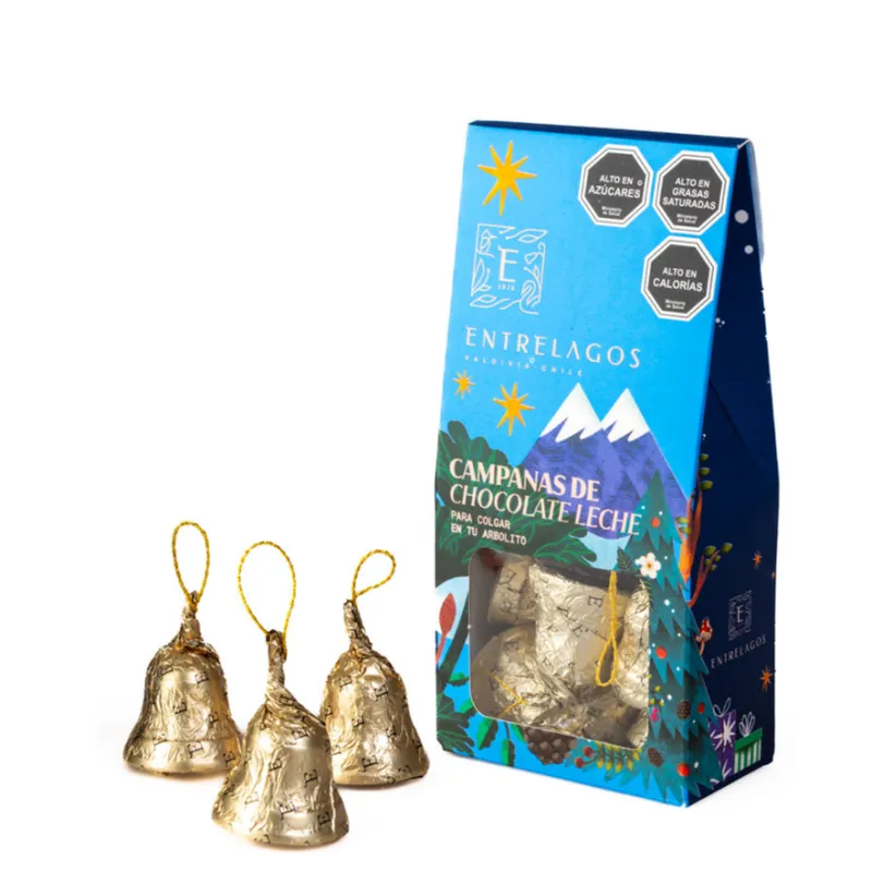 814 - Estuche 17 campanas Puro chocolate leche 127 gr. 814 - Estuche 17 campanas Puro chocolate leche 127 gr.