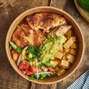 Bowl Pollo Tostado Y Guacamole