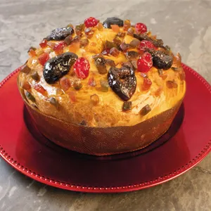 Rosca de reyes con manjar