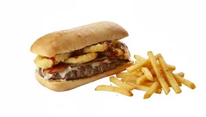 SAN BBQ + PAPAS FRITAS