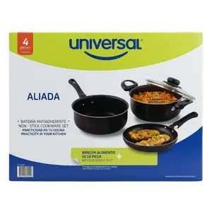 BATERIA COCINA ALIADA UNIVERSAL  X 4 PIEZAS