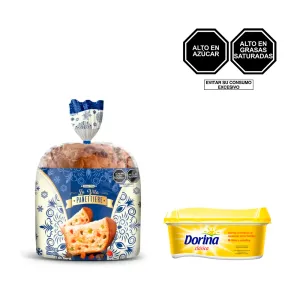 Pack (1 Panetón La Vita Panettiere bolsa 800 gr + 1 Margarina Dorina 190 gr)