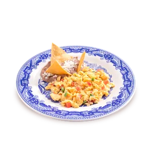 Huevos revueltos a la mexicana