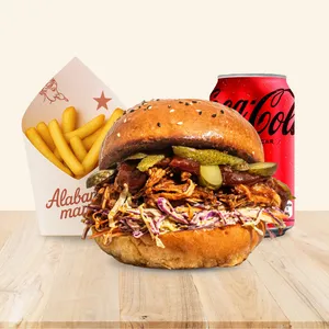 Combo + Texas Pulled Pork Sandwich