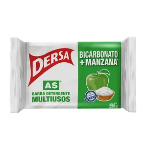 BARRA DETERGENTE DERSA BICARBONATO 250G MANZANA
