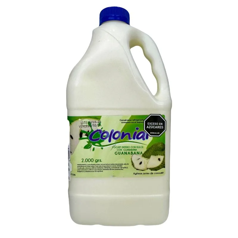 Yogurt colonial guanabana x 2000 grs Yogurt colonial guanabana x 2000 grs