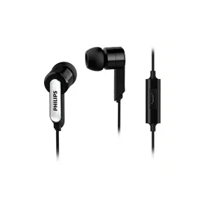 Audifonos She1405 Con Microfono Negro Philips X 1 Und