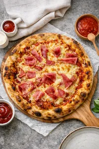 Pizza Bambino (Jamón o mitad Jamón mitad Pepperoni)