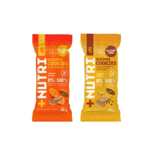 Pack (1 galleta +Nutri Co Quinoa con Naranja x 30 g + 1 galleta +Nutri Co Quinoa Aguaymanto Y Chispas De Chocolate x 30 g)