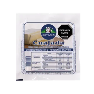 Cuajada lacteos betania x 500 grs al vacio Cuajada lacteos betania x 500 grs al vacio