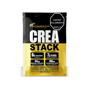CREATINA CREA STACK NUTRAMERICAN FRUTOS ROJOS X 20G