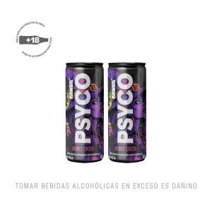 Pack (2 Rtd Psyco Berry Crush x 473 Ml)