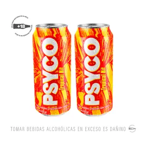 Pack (2 Rtd Psyco Tropical Hit x 473 Ml)