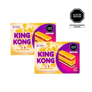 Pack (2 King Kong De 3 Sabores San José 80 Gr)