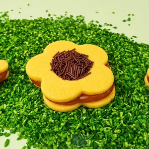 Alfajor personal flor amarilla